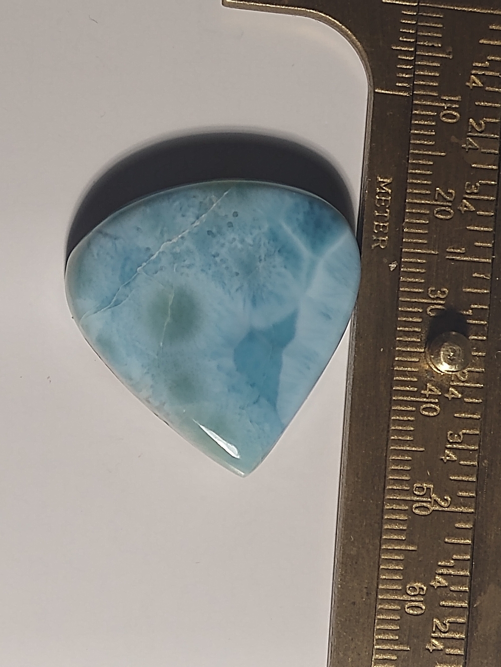 Blue Larimar Teardrop Cabochon